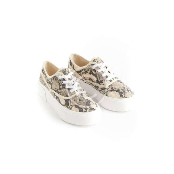 Snake print sneakers